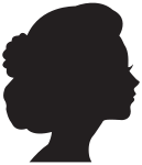 Female Head Profile Silhouette 2